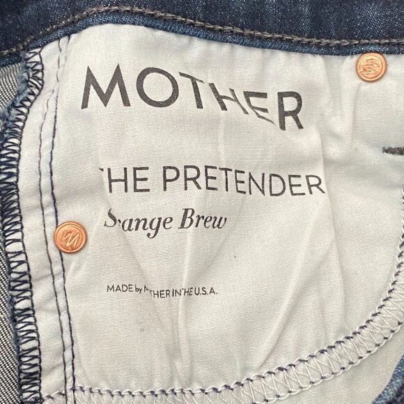 Mother The Pretender Strange Brew Dark Wash Straight Leg Jeans, Size 25 - Picture 13 of 14